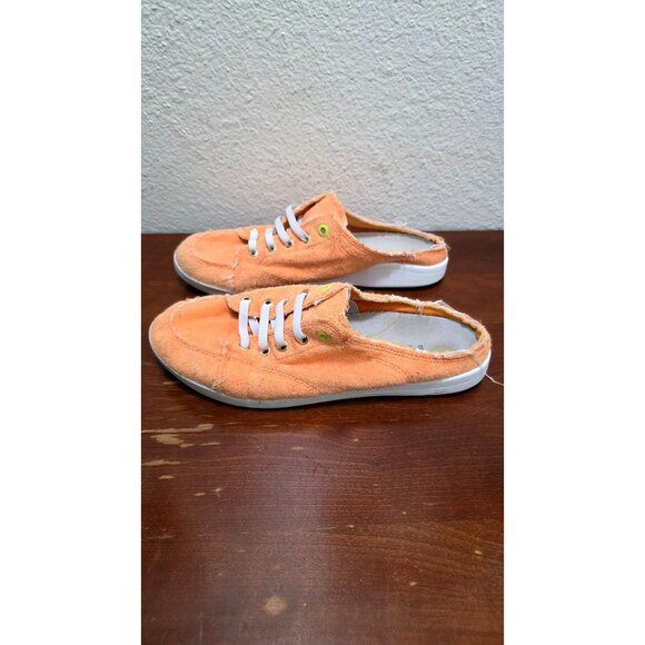 Vionic Breeze Beach Orange Canvas Slip-On Sneakers - Women Size 9.5 - Picture 4 of 9